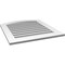 Ekena Millwork Arch Top Surface Mount PVC Gable Vent: Non-Functional, w/ 3-1/2"W x 1"P Standard Frame, 28"W x 30"H GVPAR28X3001SN - alternate 3